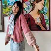 Cardigan Birds. Crochet, DIY, Fashion Design, Fiber Arts, and Textile Design project by Yuliana Ávila - 10.20.2025