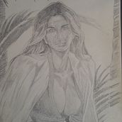 Realistic drawing of Boa Hancock. Artes plásticas, Desenho, Desenho a lápis, Ilustração tradicional, Desenho de retrato, Desenho realista, Desenho artístico, Esboçado, e Desenho anatômico projeto de Akim Ferreira da Macena - 20.10.2025