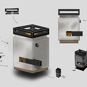 Rocket Stove Concept . % Alex Amat Alvarez tarafından hazırlanan Çizim, Endüstri, el tasarım, Ürün Tasarımı, Ve Eskiz çizimi projesi - 10.20.2025