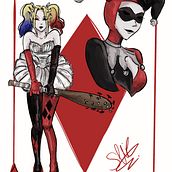 Harley Quinn  Ein Projekt aus dem Bereich Digitale Illustration und Design von Sheila Jaime Moya - 21.10.2025