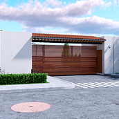 ACCESO RESIDENCIAL RUSTICO . Arquitetura, e Modelagem 3D projeto de VICTOR MORALES - 21.10.2025