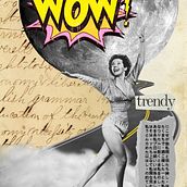 Moon show. Un projet de Collage, Illustration numérique et Illustration éditoriale de Nat Belfort - 22.10.2025