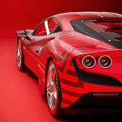Ferrari F8 Livery Design. 3D, and 3D Modeling project by Jhonatan Torres - 10.25.2025