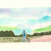 Illustration de paysages narratifs au pochoir et à l acrylique.. Un progetto di Pittura acrilica, Illustrazione tradizionale, Narrativa e Pittura di denis13fr - 26.10.2025