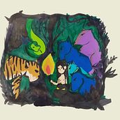 EL LIBRO DE LA SELVA. Artes plásticas, Pintura, Ilustração tradicional, Desenho, Pintura em aquarela, Desenho a lápis, Ilustração infantil, e Narrativa projeto de Ceci Delgado - 26.10.2025