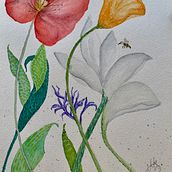Projeto final. Botanical Illustration, and Gouache Painting project by Carolina - 10.26.2025
