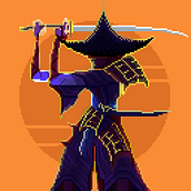 Samurai. Un proyecto de Diseño de personajes, Videojuegos, Pixel art y Diseño de videojuegos de Sofia Agudelo Carvajal - 28.10.2025