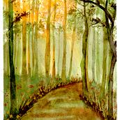 BOSQUE MAGICO EN GALES . % Lita SanFer tarafından hazırlanan Tablo, Sulubo, Ve a Resim projesi - 10.28.2025