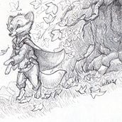 Autumn Stroll-Julie Mellen Course. Character Design, Children's Illustration, Drawing, and Pencil Drawing project by Heather Hart - 10.29.2025