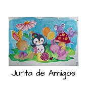 JUNTA DE AMIGOS . Seni Rupa, Ilustrasi tradisional, Ilustrasi Anak-Anak, Lukisan, Lukisan Cat Air, Dan Lukisan Guas proyek oleh Jessica Menares - 11.04.2025