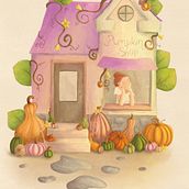 The Pumpkin Shop Ein Projekt aus dem Bereich Kinderillustration, Digitale Illustration, Digitale Malerei und Bilderbücher von artstudiobloomi - 05.11.2025