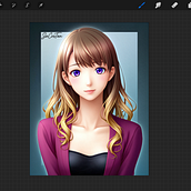Retrato digital – Versión a color y en escala de grises Ein Projekt aus dem Bereich Design von Figuren, Zeichnung, Digitale Illustration, Manga und Künstliche Intelligenz von Juan Pablo Casas Castro - 05.11.2025