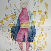 Gota dorada. Projekt z dziedziny  R, sunek, Manga, Trad, c, jna ilustracja i Malowanie akwarelą użytkownika jordan_alvis2003 - 08.11.2025