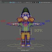 Character Rigging with heavy deformation. Projekt z dziedziny 3D,  Animacja, Animacja postaci i Rigging użytkownika Michael Wael - 08.11.2025