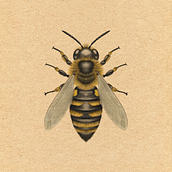 L’abeille. Traditional illustration, Realistic Drawing, Botanical Illustration, and Naturalistic Illustration project by julienaltana - 11.12.2025