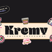 Kremy — Branding & Packaging. Br, ing, Identit, Art Direction, Graphic Design, and Traditional illustration project by Daniel Llamoja - 11.12.2025