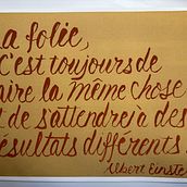 Citation d'Albert Einstein. Un proyecto de Caligrafía de Daniel Champagne - 14.11.2025