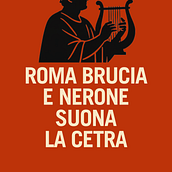 Roma brucia - Poster politico sperimentale. Graphic Design, Communication, Creativit, T, pograph, and Design project by Barbara Panzetta - 11.15.2025