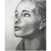 Portrait of a Woman. Een project van  Tekening van Anastasiia Bulantseva - 25.11.2025