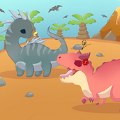 Era préhistorica Kawaii. Character Design, Digital Illustration, Manga, and Digital Drawing project by Bibiana Del Rocío Varela Gutiérrez - 11.26.2025