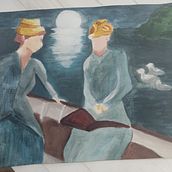 FA / Canvi de llum a una obra impressionista . Lukisan proyek oleh Marta Guerrero Hernández - 11.26.2025