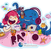 Ilustración Radio . Ilustrasi tradisional & Ilustrasi Digital proyek oleh jose ramón puerto urios - 11.28.2025