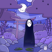 Ghibli Kawaii Fanart. Projekt z dziedziny Projektowanie postaci, Ilustracja c, frowa i Manga użytkownika frederikestauber - 01.12.2025