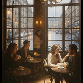 The Equestrian Club café . Un progetto di Interior design e Design 3D e Motion con IA di Lulwah Alnoaimi - 02.12.2025