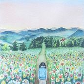 Rita, la pequeña lectora. Pintura em aquarela e Ilustração tradicional projeto de Coni Cots - 02.12.2025