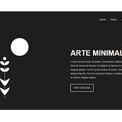 Layout para um Site de Arte Minimalista. Un projet de Design graphique , et Programmation de Andreia Duarte Bilenkij - 04.12.2025