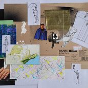 Caminho, memória e chegada.. Een project van Traditionele illustratie, Beeldende kunst, Creativiteit, Tekening y Sketchbook van Marcos Vinicius Souza - 05.12.2025