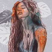 Sentir . Ilustrație tradițională, Ilustrație vectorială, Desen de portret & Ilustrație digitală de Rosa Compte - 12.05.2025