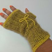 Lemon & Green Mohair Mitts Ein Projekt aus dem Bereich Crochet, Modedesign, Weben und Textildesign von Claudia Huertas - 08.12.2025