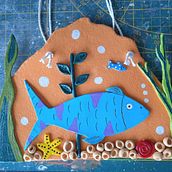 Fundo doMar. Arts, Crafts, Fine Arts, Ceramics, and Traditional illustration project by Sheila Juliano Lima - 12.08.2025