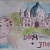 Jane + Dom. Sketching, Creativity, Drawing, Watercolor Painting, and Sketchbook project by Simona Cappiello - 12.10.2025