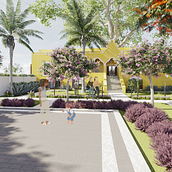 Intervención en Ex-Hacienda Dzoyaxché. Un progetto di Architettura e Modellazione 3D di Jessica Kao - 10.12.2025