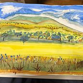 Landscape follow-along from course Ein Projekt aus dem Bereich Sketchbook und Aquarellmalerei von Brian Dillon - 11.12.2025