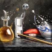 Bodegón surrealista hiperrealista. Drawing, Realistic Drawing, Digital Illustration, and Digital Painting project by Paula Jiménez de Molina Cañadas - 12.11.2025