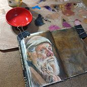 Anciano . Fine Arts, Oil Painting, and Painting project by Carlos Adrián De La Paz Almaraz - 12.12.2025