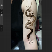 Serpiente. Ilustração tradicional, Desenho, Ilustração digital, Desenho de tatuagens, e Desenho digital projeto de Sergio Mojica Ortiz - 15.12.2025