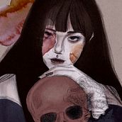 Beautiful death . Ilustrasi tradisional, Ilustrasi Vektor, Menggambar Potret & Ilustrasi Digital proyek oleh Nora M Villanueva - 12.16.2025