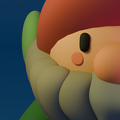 Little Kawaii Gnome. Un proyecto de Modelado 3D, Diseño de personajes, Ilustración digital, Ilustración tradicional y Manga de Naema Althani - 16.12.2025