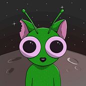 Gato alienígena Ein Projekt aus dem Bereich Digitale Zeichnung, Traditionelle Illustration und Digitale Illustration von Claudia Natalí Dominguez - 19.12.2025