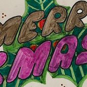 Merry Xmas. Lettering, H, e Lettering projeto de adriana_montero_pozuelo - 19.12.2025