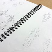 Drawing the Human Figure & Expressive Poses. Drawing, Figure Drawing, Fine Arts, Sketchbook, and Sketching project by illcallubackxo - 12.20.2025