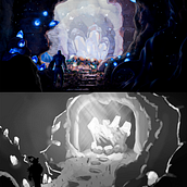 Magic cave. 3D, 3D Modeling, Concept Art, and Digital Illustration project by José Manuel HG - 12.21.2025