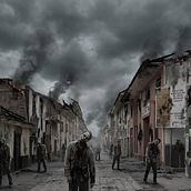 The walking Dead en mi cuidad !!. AI Animation, AI Content Creation, AI Design, Artificial Intelligence, 2D Animation, 3D Animation, Animation, Audiovisual Post-production, Creativit, Digital Design, Digital Illustration, Film, Video, TV, Image Generation, Motion Graphics, Photo, Video Editing with AI, Text, Stor, telling with AI, VFX, Video, Video Editing, and Video Generation project by Jorge Eduardo Quintanilla Bautista - 12.22.2025