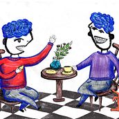 Diseño de branding y packaging Café Juntada  Ein Projekt aus dem Bereich Verpackung, Br, ing und Identität und Traditionelle Illustration von Emmanuel Fernandez - 22.12.2025