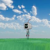 Robot sobre el pasto . % Sebastian Acevedo tarafından hazırlanan 3D, 3D Modelleme, Ve 3D Tasarım projesi - 12.22.2025