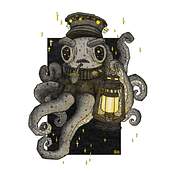 The Mad Lighthouse Keeper Ein Projekt aus dem Bereich Design von Figuren, Digitale Zeichnung, Digitale Illustration, Digitale Malerei und Traditionelle Illustration von Stefan Vogels - 22.12.2025